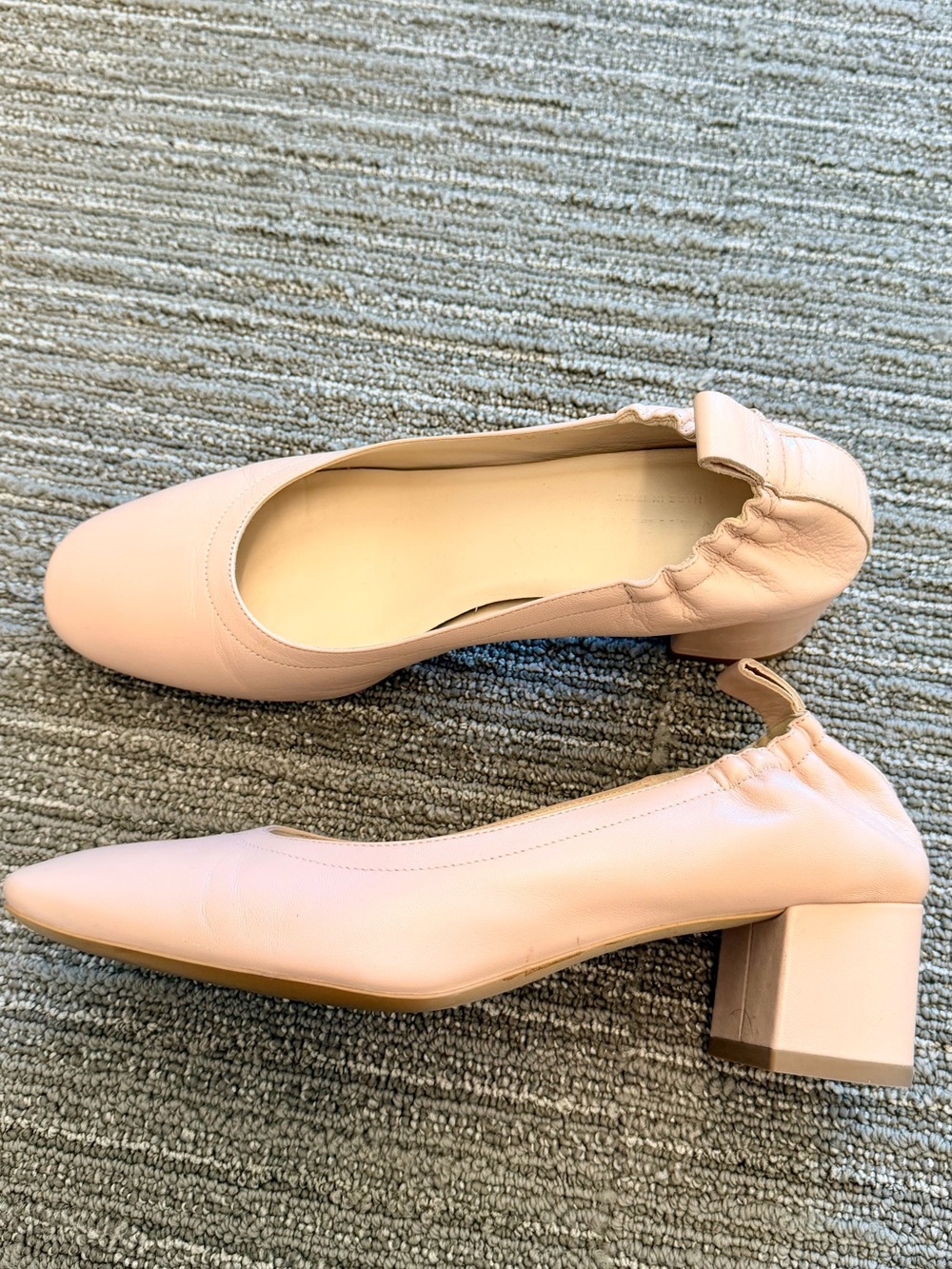 Everlane Blush Pink Block Heel Pumps